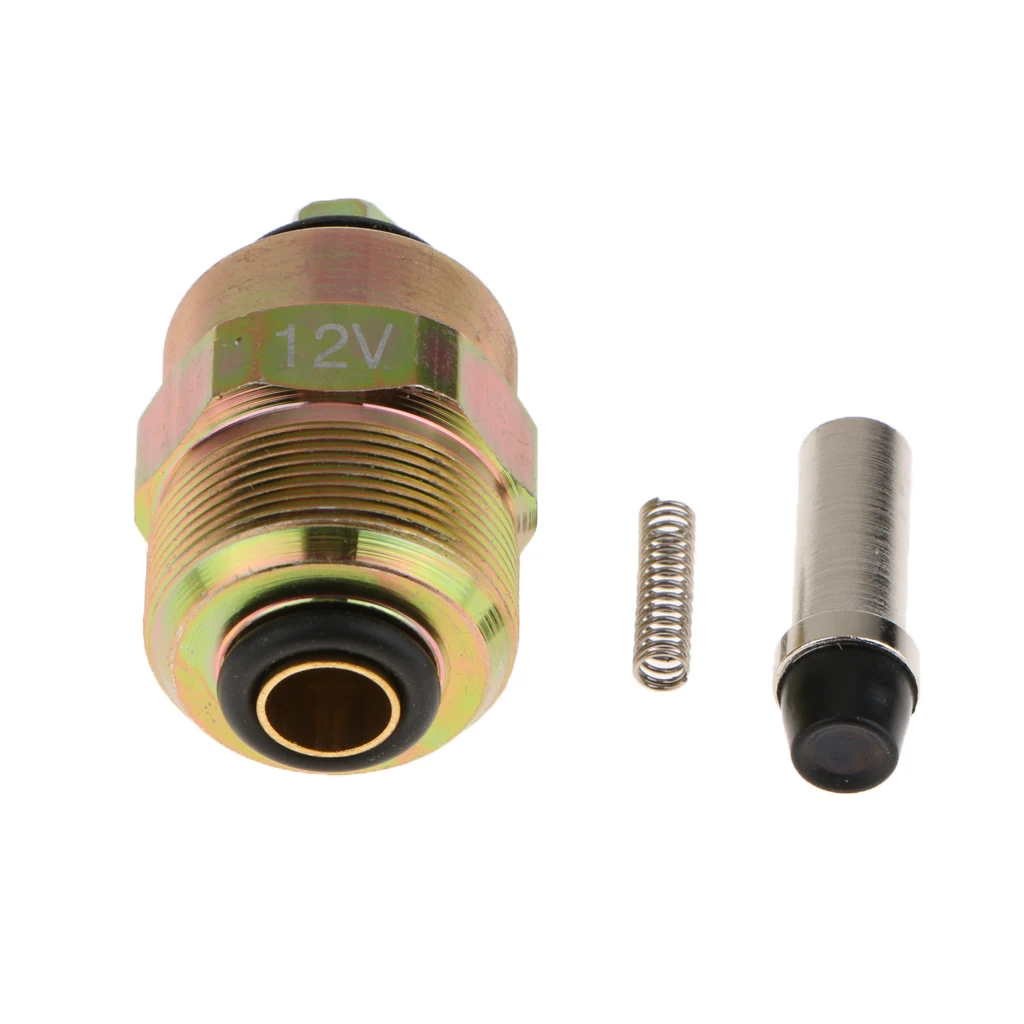 Fuel Shut Solenoid Valve 12V Yellow Injection Pump Fuel Shut Off Solenoid Valve For Dodge For Isuzu 0330001015