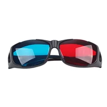 2 шт красные синие ТВ 3D очки модные легко носить мерный анаглиф виртуальное кино игры Универсальный ультра прозрачный фильм черная рамка