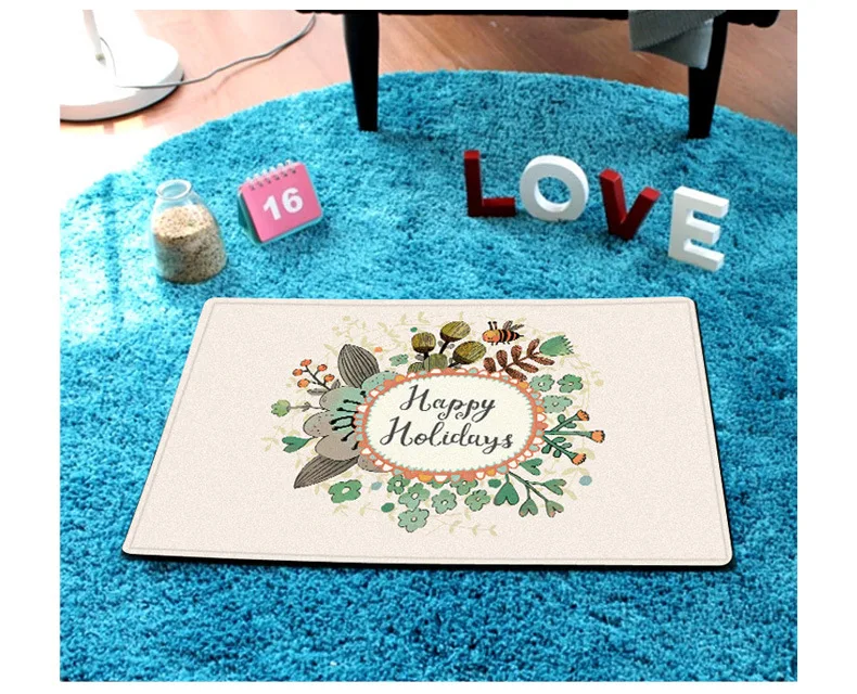 Hand-Painted Rabbit Doormat Entrance Bedroom Doorway Mat Bathroom Mats Kitchen Window Cushion
