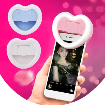 

USB Charging LED Ring Light Selfie Lens for Mobile Phone LED Selfie Lamp Ring Flash for iPhone Samsung Xiaomi Phone Selfie Lamp