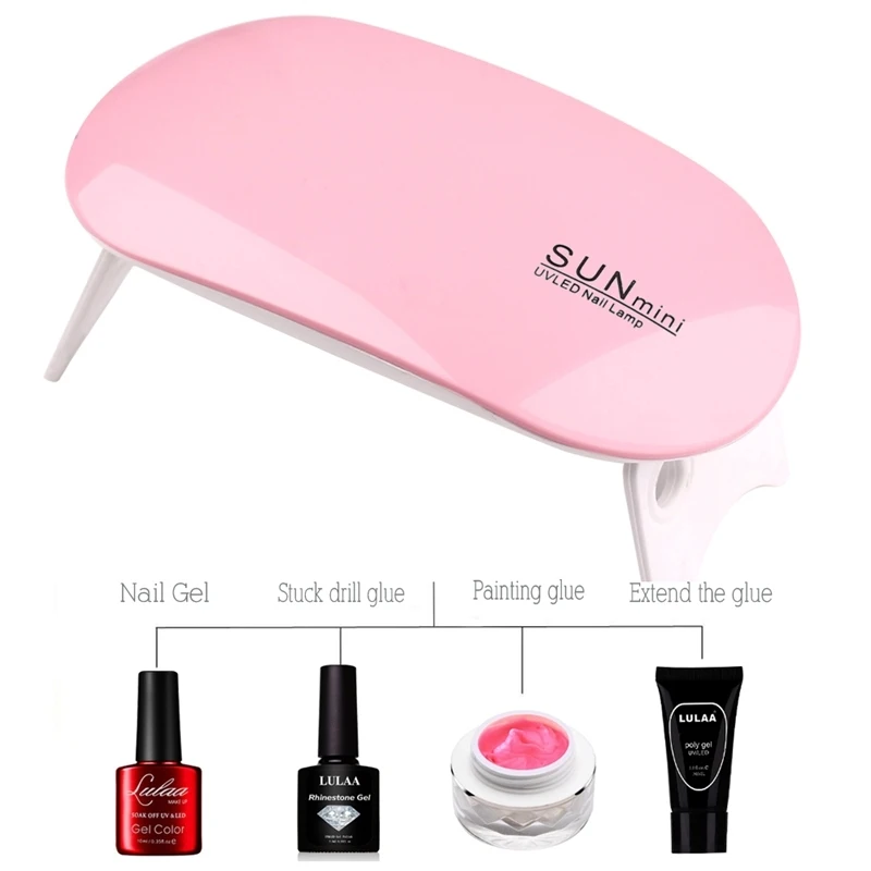 6W Mini UV 6 LED Nail Dryer Ultraviolet Curing Machine Nail Polish