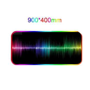 

Large Rubber Base Home RGB Gaming Mouse Pad 14 Light Modes Color Gradient Gamer Desktop Non Slip Plug And Play Led USB Port