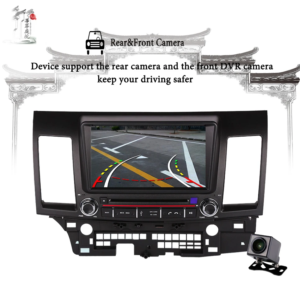 Автомобильный GPS плеер Navi 8 &quotAndroid 10 0 для Mitsubishi Lancer Galant с 4 + 64G Octa Core dvd Радио 2007 2008 2009