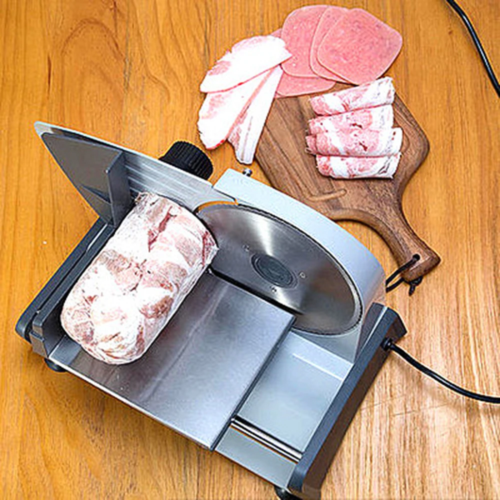 Ломтерезка для мяса из нержавеющей стали полностью автоматическая ломтерезка машина для нарезки мяса электрическая овощерезка Мясорубка резак для фруктов и хлеба