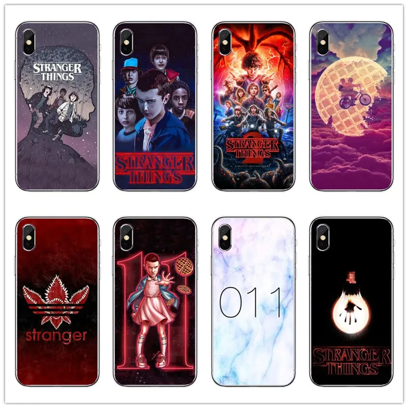Чехлы для телефона Stranger things poster design странные вещи мягкий ТПУ чехол iPhone 5 6 7 8 Plus X