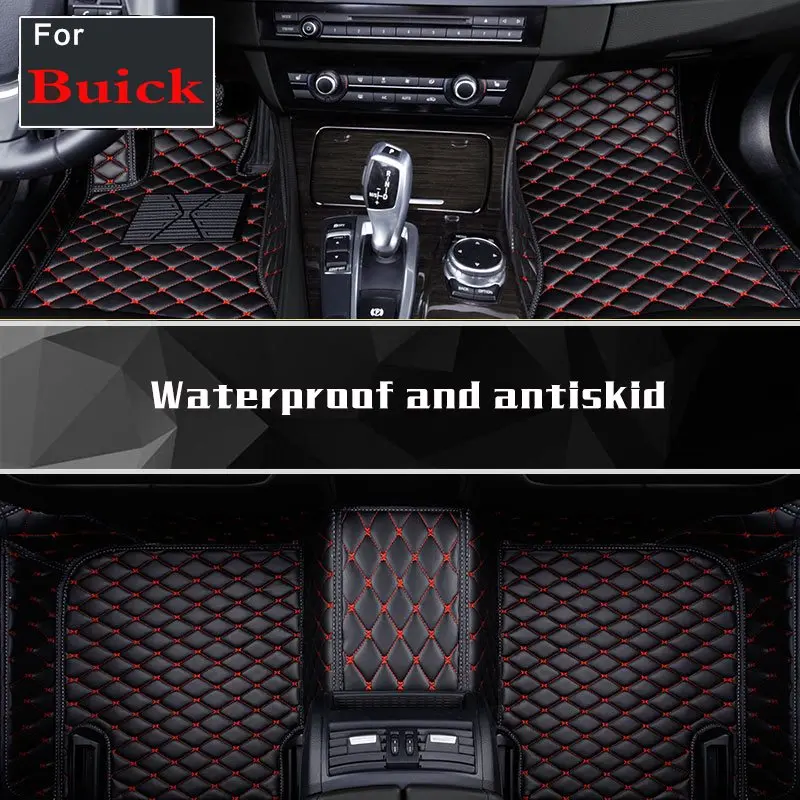 

2018 Custom Make Coffee Black Wine Red Car Interior Floor Mats For Buick Regal Lacrosse Excelle Park Avenue Gl8 Verano Royaum