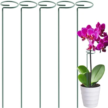 

Plant Support Stakes Garden Flower Support Stake Single Stem Support Stake Plant Cage Support Ring for Flowers Tomatoes
