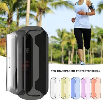 

360 Degree Clear TPU Protector Case Cover Shell For Samsung Galaxy Fit-e R375 Smart Bracelet Protective Shell Support Wholesale