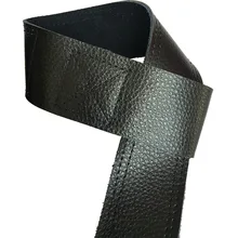 Натуральная кожа бустер полоса Deadlift Тяжелая атлетика тренировка анти-скольжение натяжение Группа фитнес повязка для запястья подбородок толстый