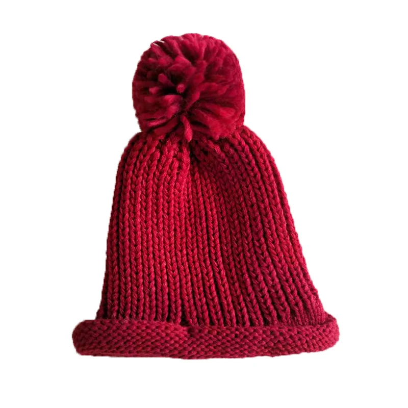 baby accessories designer Baby Knitted Winter Hat Boys Girls Pompom Cap Crochet Knitted Candy Color Toddler Beanie Cap Infant Kids Children Hairball Hats designer baby accessories Baby Accessories