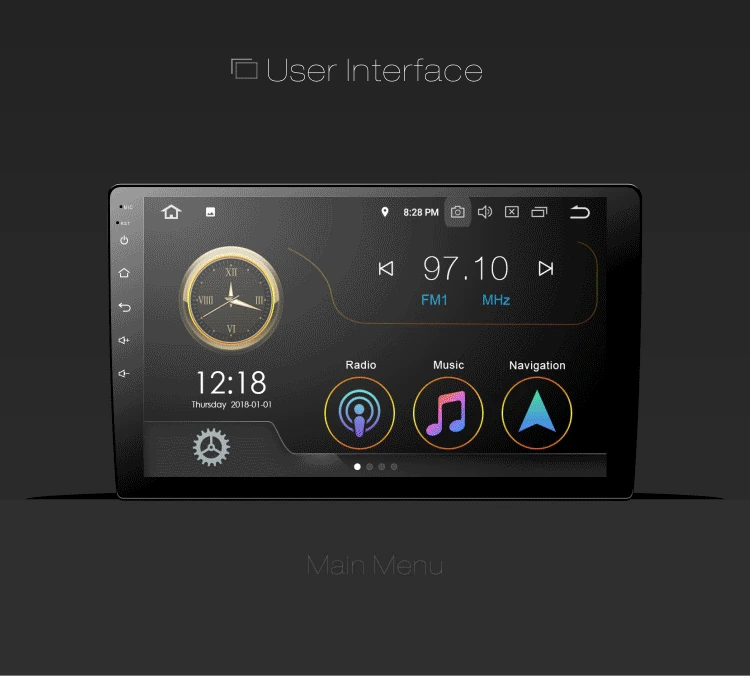 Dinpei Android 9,0 " TFT Автомобильный Радио мультимедийный плеер для LADA Granta sport 2011- видео навигация gps Mp5 wifi 4G CarPlay