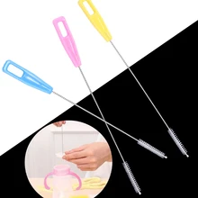 10 шт детская бутылка для комления молоком Питьевая чашка для воды моющая Чистящая Вращающаяся ручка Очищающая щетка мягкий чистящий инструмент