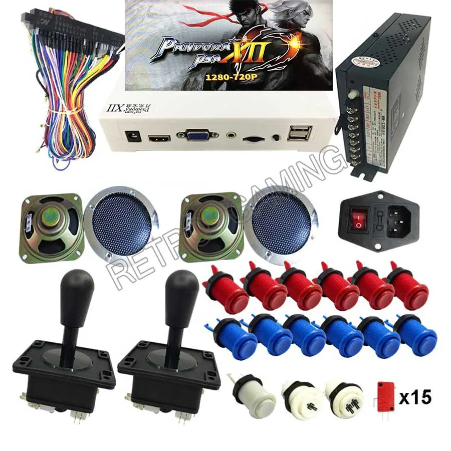DIY Набор 3D Pandora 3188 в 1 для игры JAMMA board zippy джойстик HAPP Стиль Кнопка для аркадных видеоигр - Цвет: Happ joystick
