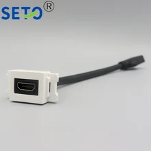 SeTo 128 Тип HDMI модуль с расширенным линейным разъемом Keystone для настенной плиты Разъем