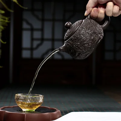Керамический Чайник Китайский Исин Zisha глина чайный горшок Gongfu Чайный набор ситечко для заварочного чайника 300 мл Новое поступление высокое качество с подарочной коробкой