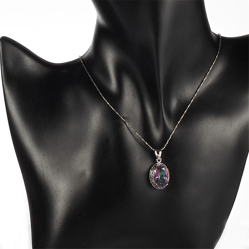 Eulonvan, Рождественский кулон из стерлингового серебра 925 пробы, благородные женские украшения и аксессуары, подвески, подарки, Радужный кубический цирконий, S-3713