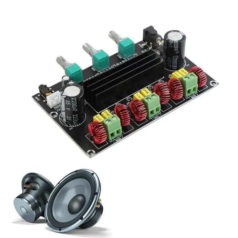 TPA3116D2 сабвуфер 80Wx2+ 100 Вт DC24V 14-100 кГц 2,1 канальный цифровой аудио усилитель плата канала усиленная версия