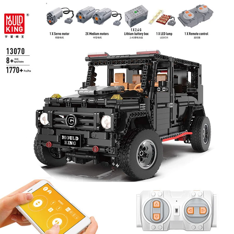 

RC Car 13070 Compatible With IegoSet Technic Series MOC-2425 Banz G500 AWD Wagon Building Blocks Bricks Toys For Children Gfits