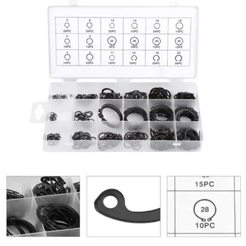 

300PCS Circlip Set External/Internal Retaining C-Type Circlip Lock Snap Retaining Ring Assortment Holes Shaft Collar Washer