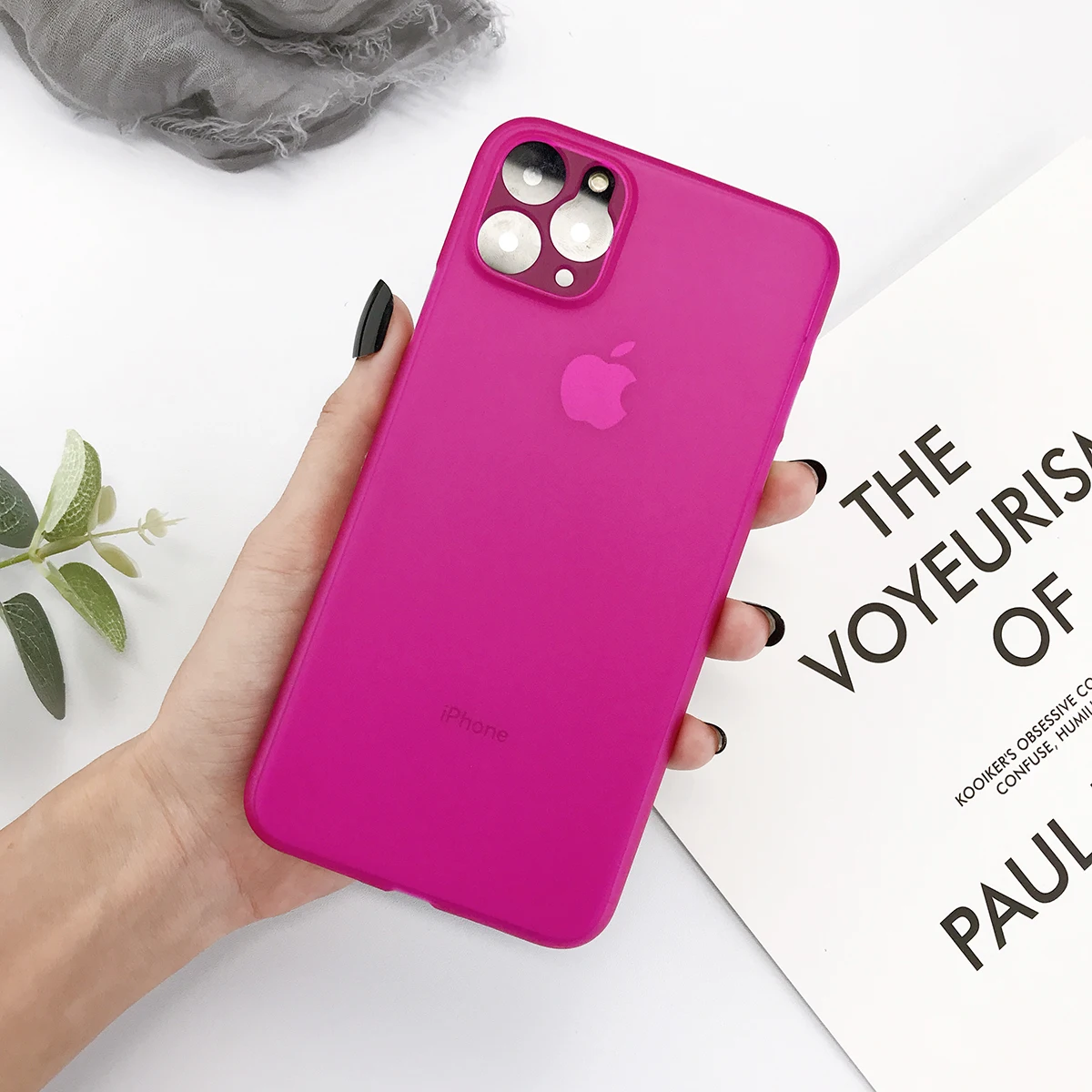Lovebay ультра тонкий чехол для телефона для iPhone11 Pro XS XR X Max карамельный цвет матовый жесткий чехол PC Fundas для iPhone 6 6s 7 8Plus простой чехол - Цвет: Розово-красный