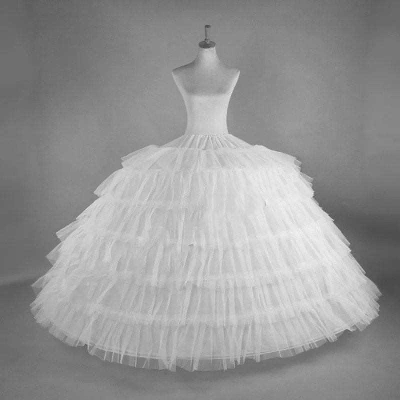 Модный женский подъюбник с 6 кольцами ручной работы Кринолин Нижняя юбка для свадебного платья