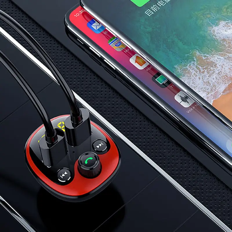 Автомобильный MP3 Bluetooth музыкальный плеер двойной USB3.1 телефон быстрое зарядное устройство U диск TF карта