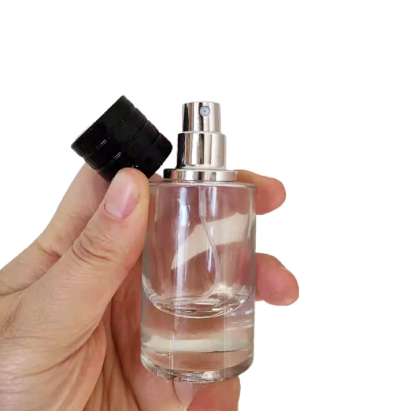 香水 球形ガラスボトル 黒キャップ 丸型黒磁気パフュームボトルキャップ、カラー付 - 中国 磁気