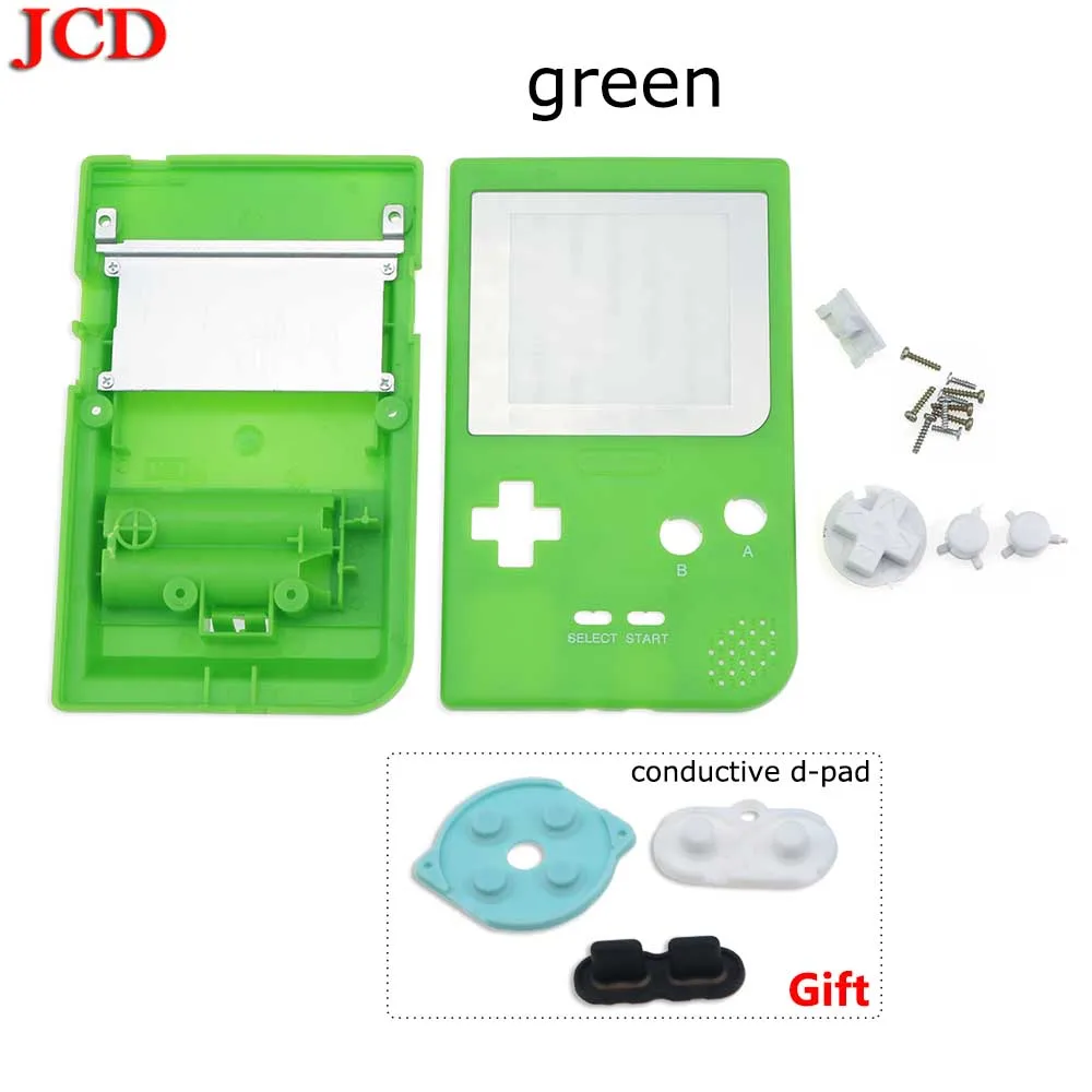 No5 JCD полный Чехол Корпус Замена для Gameboy Карманная игровая консоль для GBP чехол с кнопками подарок проводящий d-pad - Цвет: No5