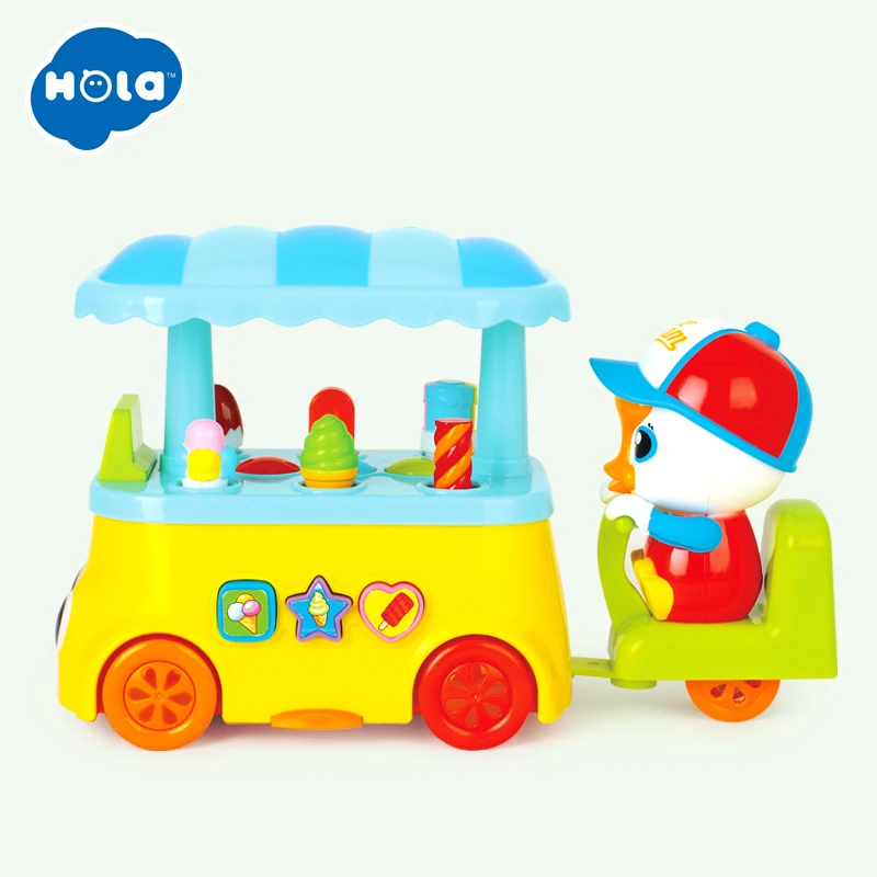 HOLA детские игрушки конфеты Icecream автомобиль со светом и музыкой для девочки подарок Обучающие Развивающие игрушки для детей
