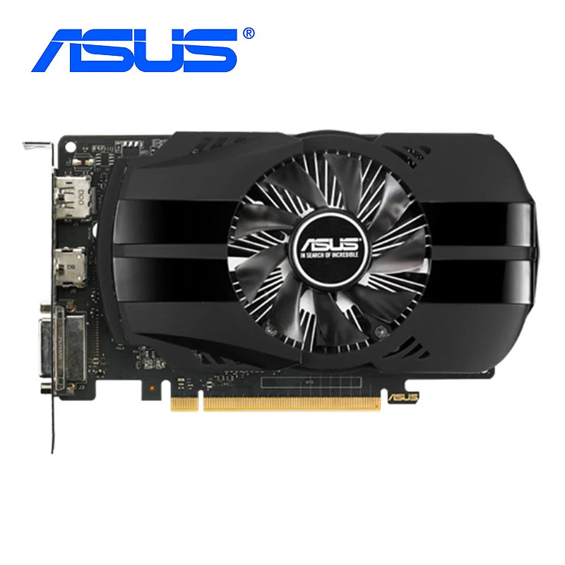 ASUS Graphics Cards PH-GTX 1050-2G PCI-E 3.0 X16 128Bit GDDR5 Video Card GTX 1050 2GB For nVIDIA Geforce 7008MHz DP PC Map Used graphics cards computer