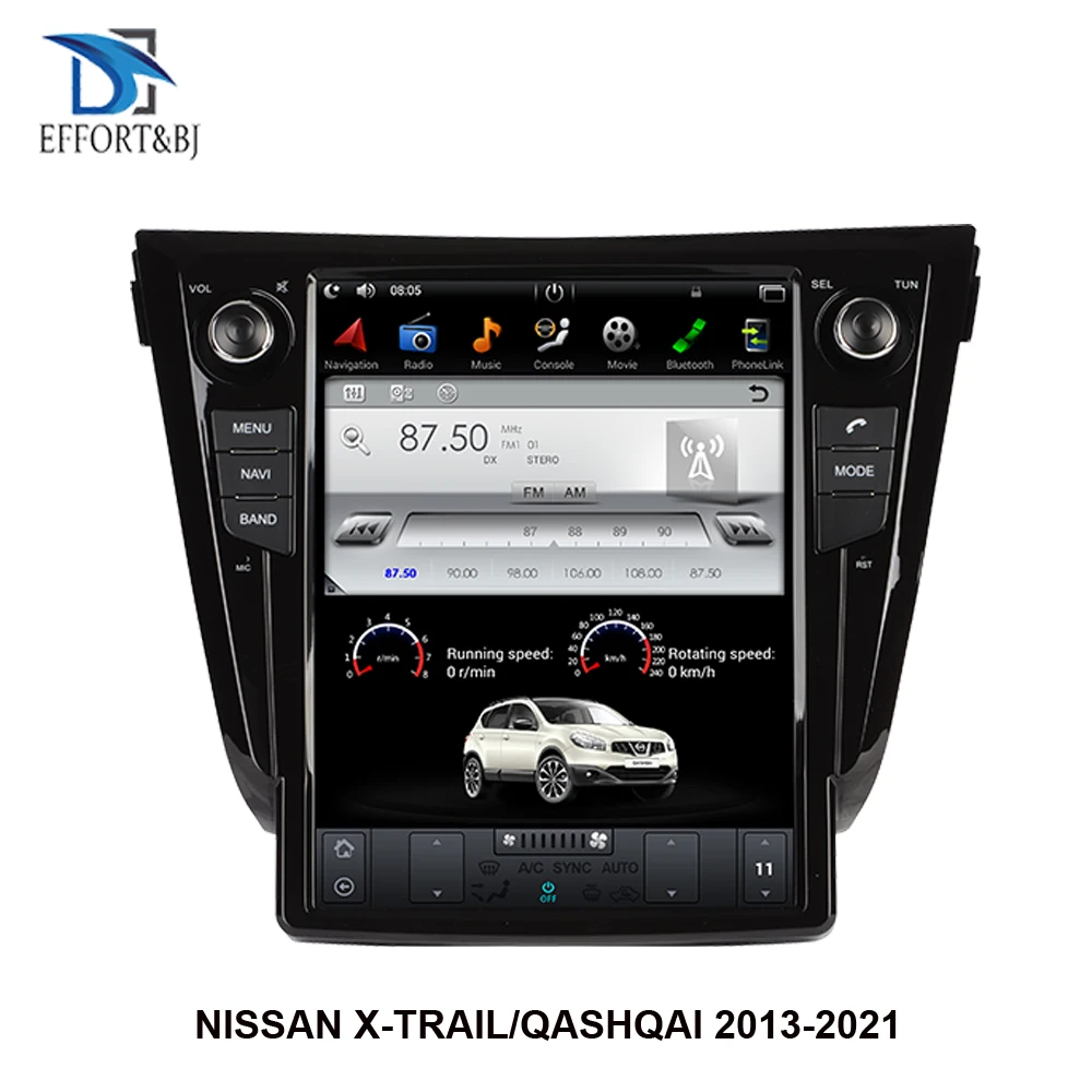 12 1 дюймовый экран в стиле Tesla Android 9 0 Автомобильная GPS-навигация для NISSAN X-TRAIL/Qashqai