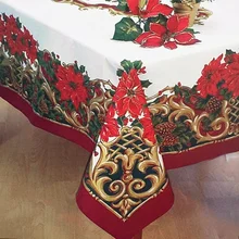 mantel antimanchas mantel navidad mantel mesa rectangular mantel mesa impermeable Mantel estampado de Navidad, mantel moderno minimalista europeo, mantel americano, cubierta roja festiva para fiesta