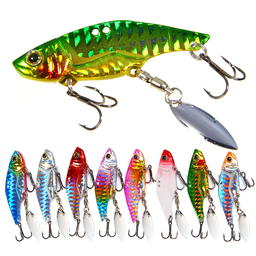 

1Pcs 12g/16g VIB Wobblers Rotating Sequin Fishing Lures Artificial Fish Lure Hard Bait Fishing Accessoires