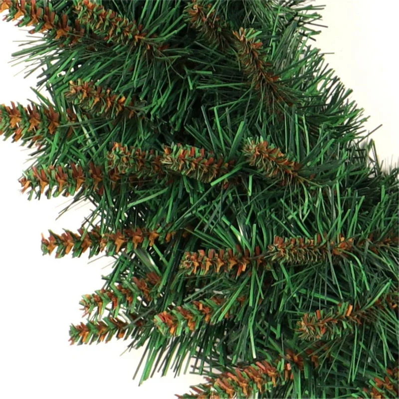 Green Hanging Christmas Wreath 1PC DIY Hanging Wreath Christmas Party Decoration Wall Ornament Garland