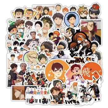 

50Pcs/Set Haikyuu!! Stickers Japanese Anime Sticker Volleyball for Guitar Suitcase Laptop Phone Car Decor
