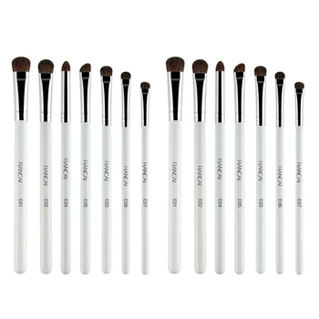 

RANCAI 2 x (7 Pcs Makeup Brush Set) Eye Shadow Brush Pure Horse Hair Eye Brush Smokey Makeup Beauty Tools