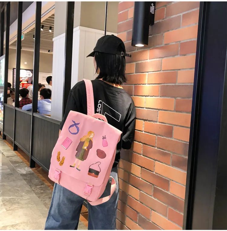 新款双肩包_秋季新款双肩包女学院风卡通休闲韩版可爱学生大容量定制---阿里巴巴_14