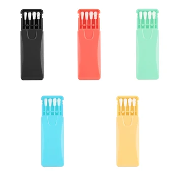 

4pcs Reusable Cotton Swabs with None Falling off Double Tips Portable Travel Silicone Ear Swab Safety Washable Cotton Buds