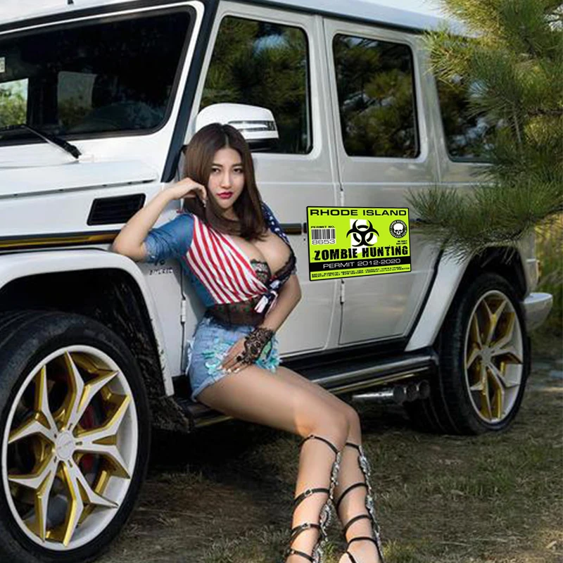 Amusing Rhode Island Zombie Outbreak Response Team Car Sticker Reflective Bumper Motorcycle Decal Vinyl Waterproof PVC |