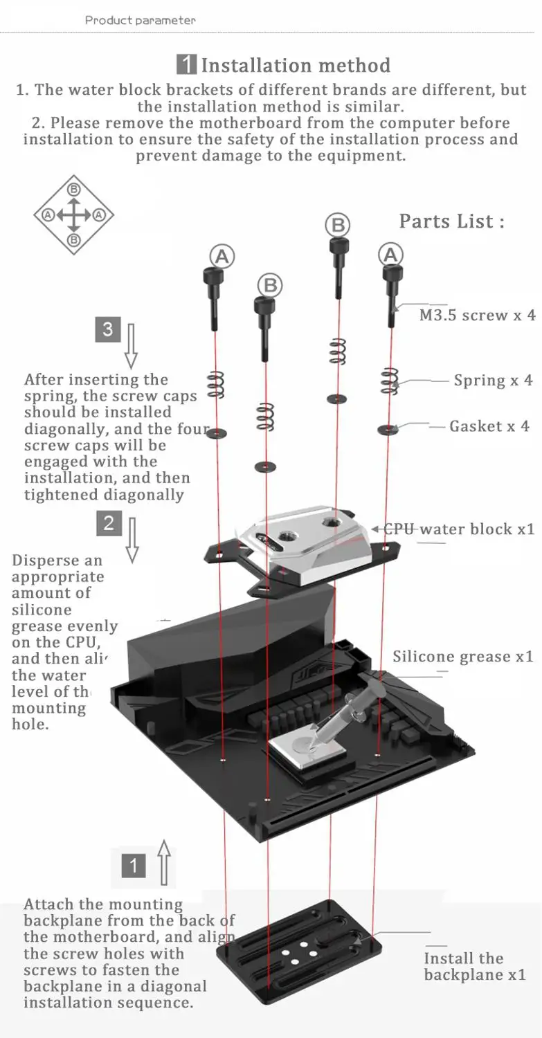 bykski Water Cooler for RYZEN3600 RyzenAM3/AM4 TR4