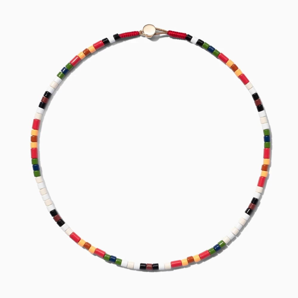 necklace Vsco, позолоченное U-TUBE ожерелье для девушек, трубчатое металлическое эмалированное ожерелье, Женское Ожерелье, мода, аксессуары для женщин - Окраска металла: necklace