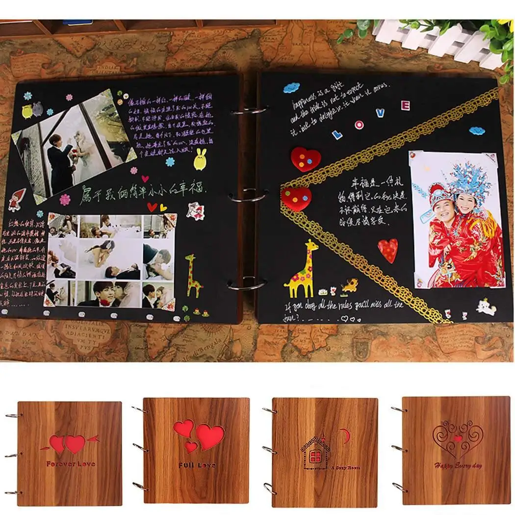 Выдалбливают альбом скрапбук Дерево DIY фото 2,5 см/1 дюйм альбом 30 как показано на картинке подарок