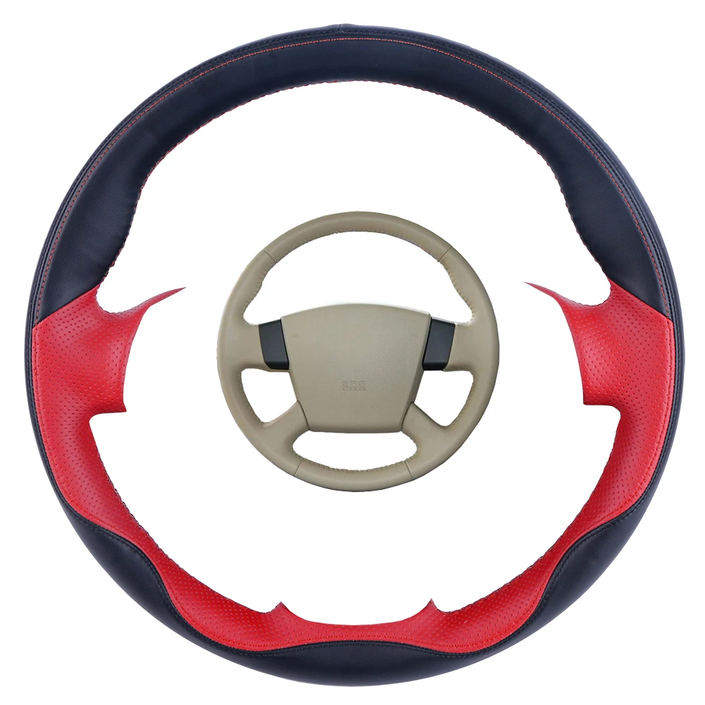 

DIY Black Leather Hand-stitched Car Steering Wheel Cover for Nissan Teana 2003-2008 Old Teana Renualt Samsung SM5