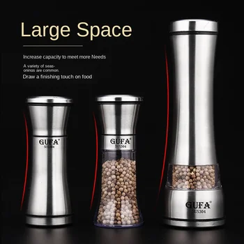 

Creative-Pepper Mill 304 Stainless Steel Kitchen Supplies Ceramic Core Pepper Grinding Manual Garlic Grinder metal cutting dies