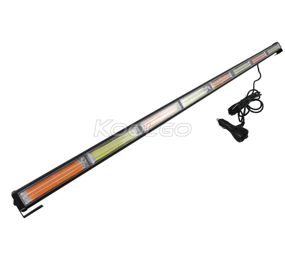 4" 144 W COB светодиодный аварийный Трафик опасности флэш Strobe Light Bar Предупреждение 12 V/24 V желтый красный сине-белые