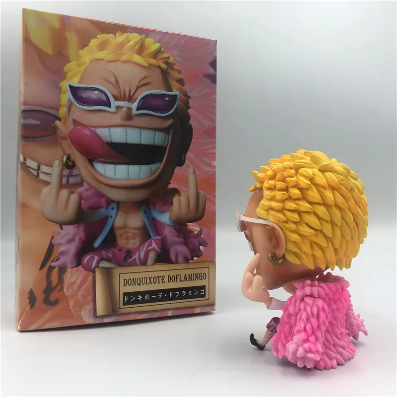 Фигурки героев OP Q Doflamingo Luffy Fighter симпатичные цельнокроеные презерватые сидящие