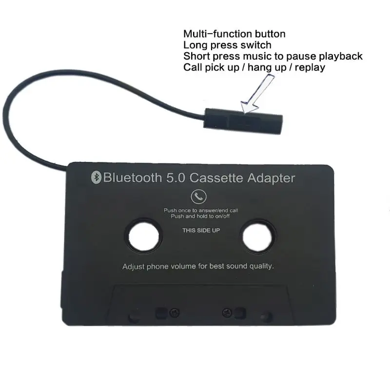Usb зарядка Bluetooth 5,0 музыка автомобильный аудиоприемник кассетный плеер адаптер MP3 конвертер для iPhone samsung Nokia htc телефонов