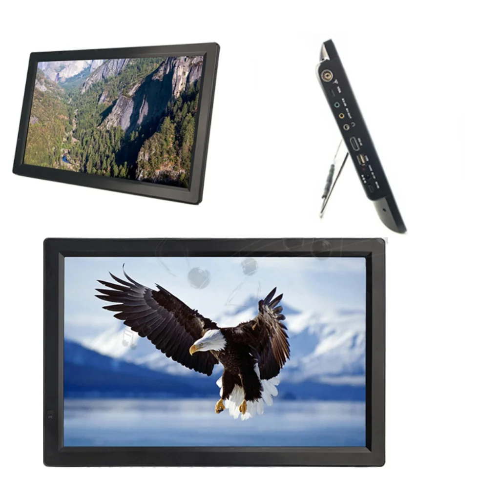 14-дюймовый цифровой телевизор ATSC портативный 1080P HD HDMI-совместимый видеоплеер для