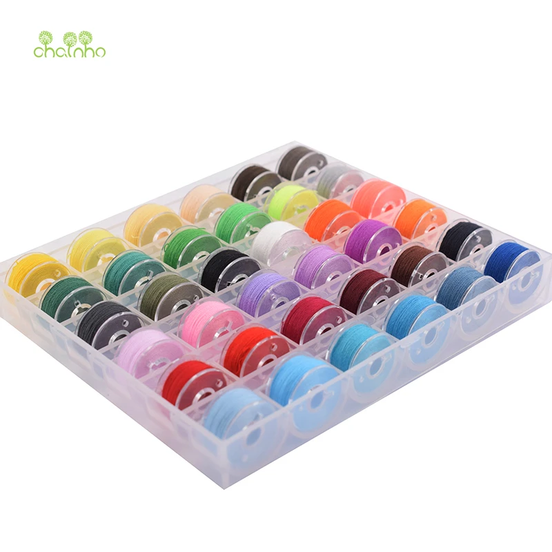 36 pcs/box, Sewing Bobbins Spools With Thread,for Sewing Household Multi-functional Machine Thread/DIY Sewing Tools & Accessory