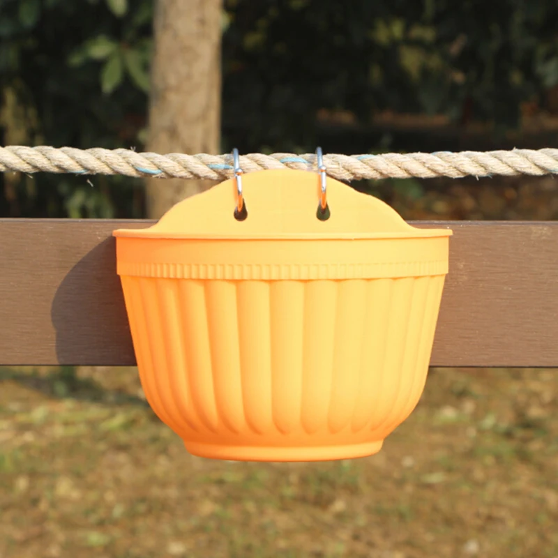 Растительный цветочный горшок подвесной полимерный Дом Сад Двор DIY & крючки